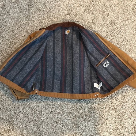 Carhartt Detroit Duck Jacket J001 BRN Men’s Size 2XL Blanket Lined NWOT - Picture 10 of 15